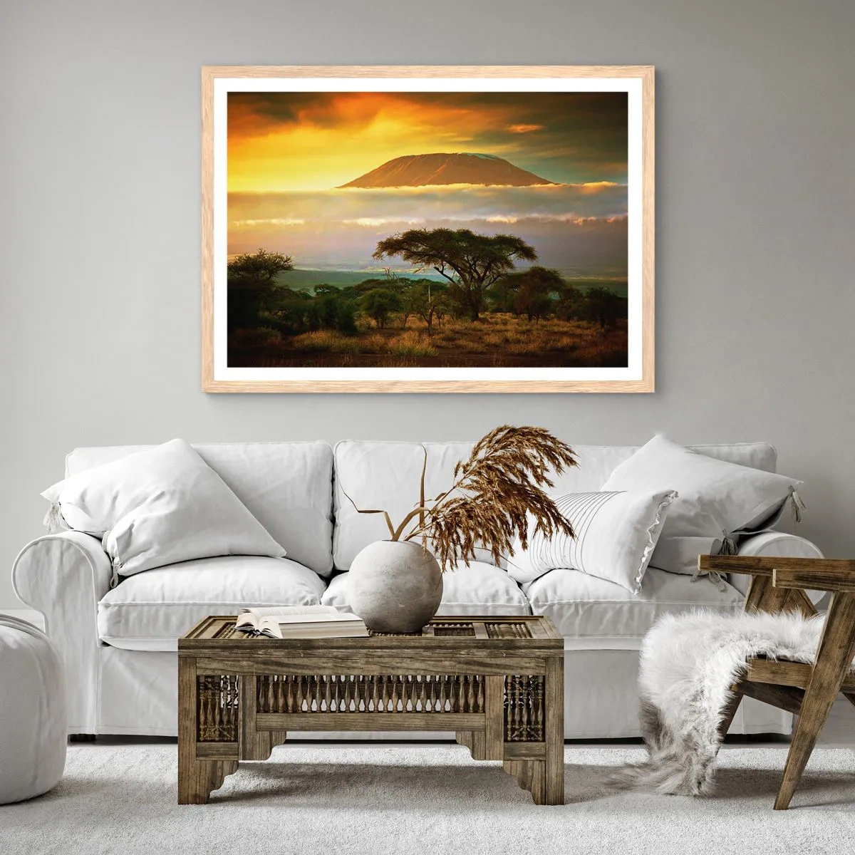 Plakat w ramie jasny dąb - Sen podróżnika - 40x30 cm