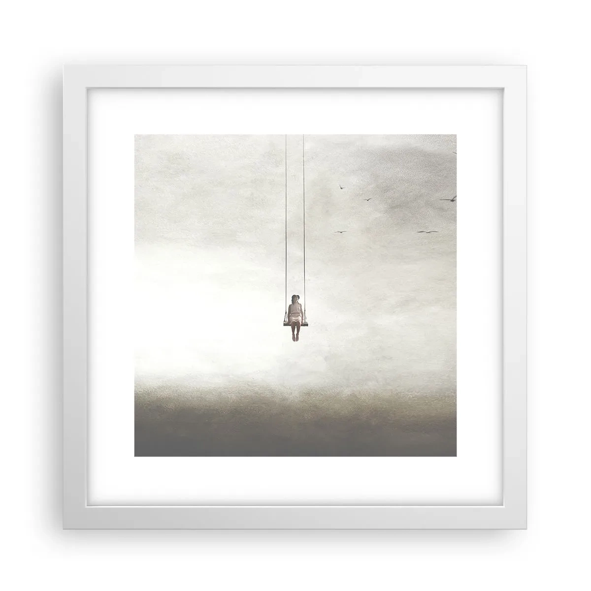Plakat w białej ramie - Dziecko w nas - 30x30 cm