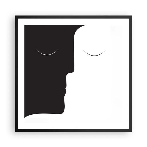 Plakat w czarnej ramie - Jedność przeciwieństw - 60x60 cm