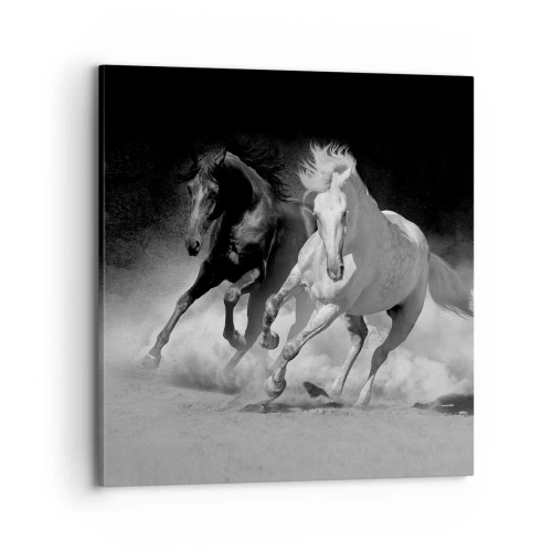 Obraz na płótnie - Galop wolności - 70x70 cm
