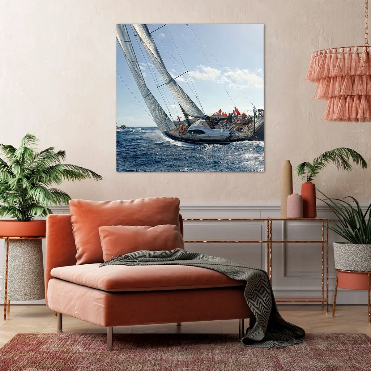 Obraz na płótnie - Niech zwycięży lepszy - 60x60 cm