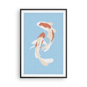 Plakat w czarnej ramie - Pływanie synchroniczne spontaniczne - 61x91 cm