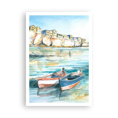 Plakat - Pejzaż w lazurze - 70x100 cm