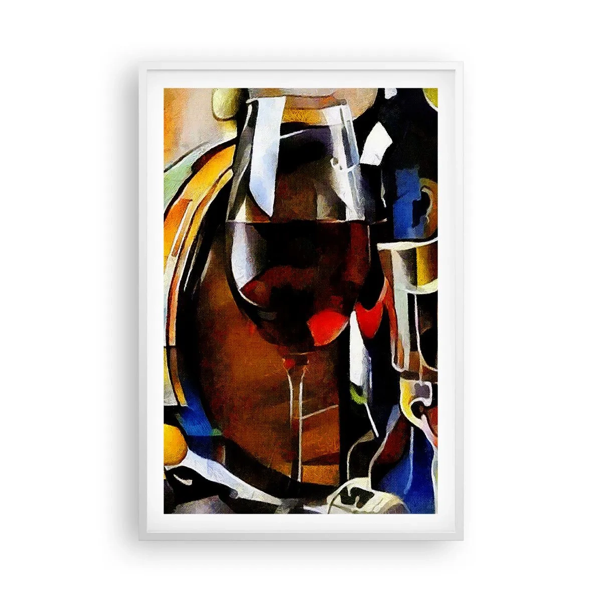 Plakat w białej ramie - I świat nabiera barw - 61x91 cm