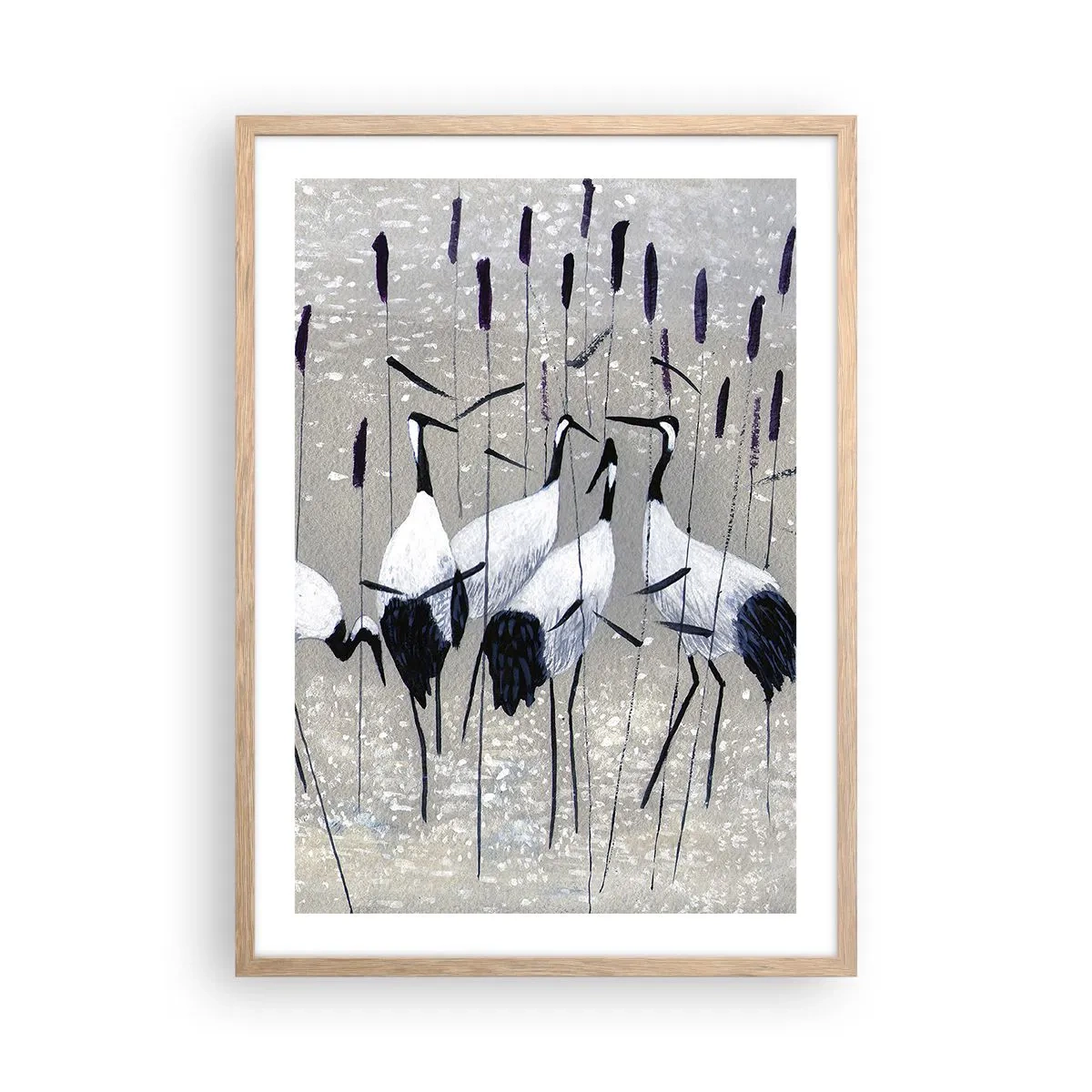 Plakat w ramie jasny dąb - Wśród swoich - 50x70 cm