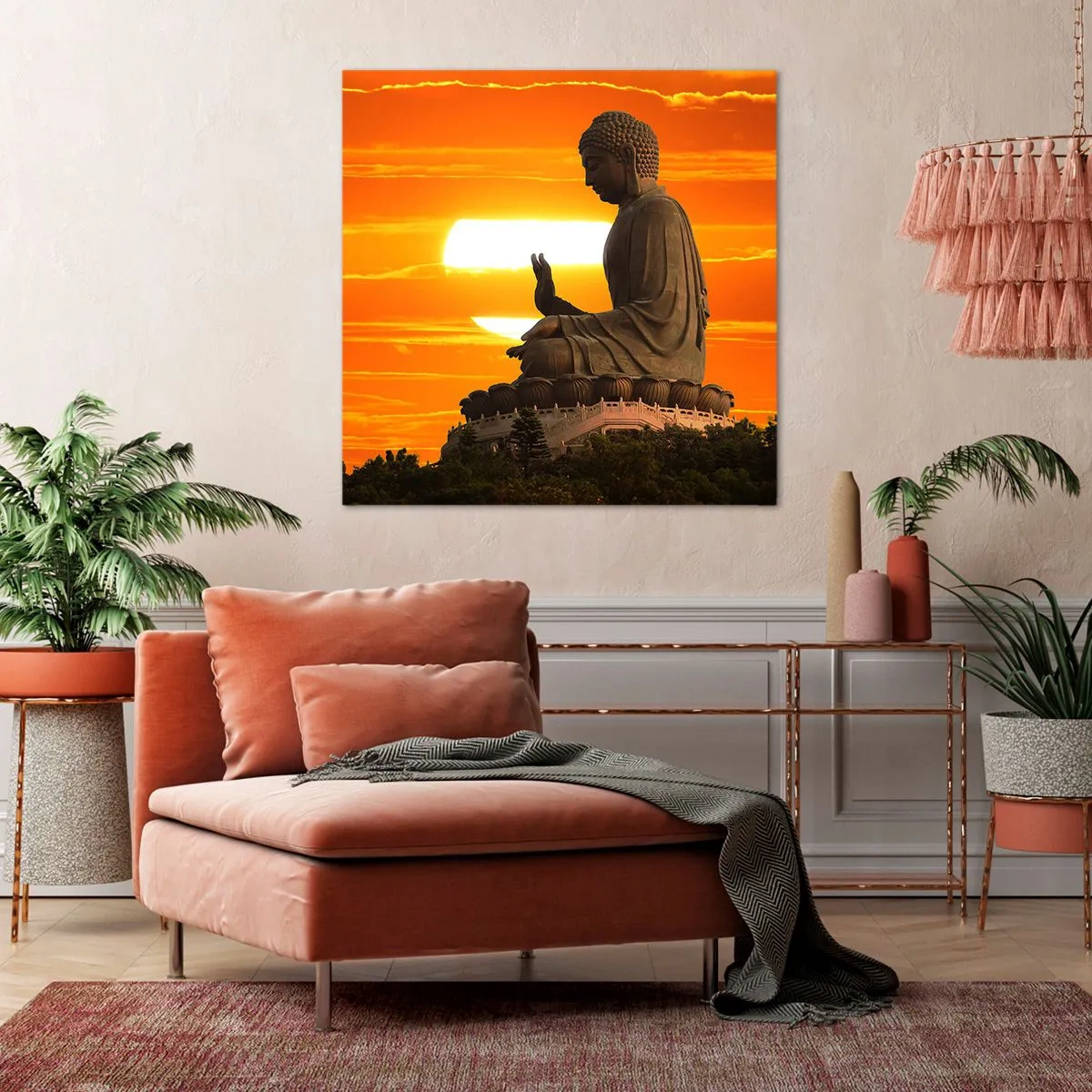 Obraz na płótnie - Bez strachu przed światem - 70x70 cm