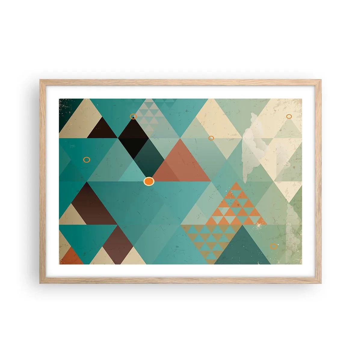 Plakat w ramie jasny dąb - Jedność wielości, wielość jedności - 70x50 cm