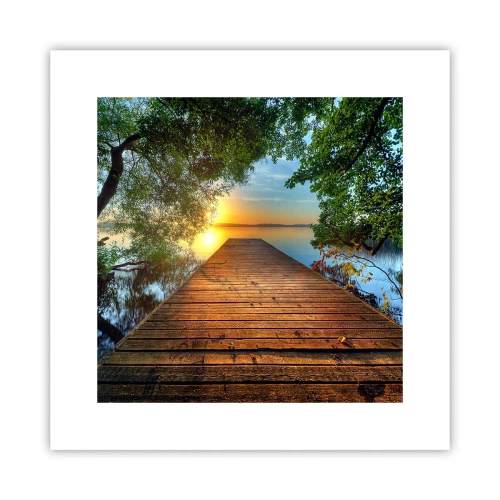 Plakat - Nie śpiesz się, usiądź - 30x30 cm