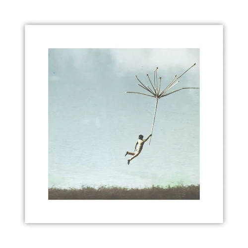 Plakat - Latawce, dmuchawce, wiatr - 30x30 cm