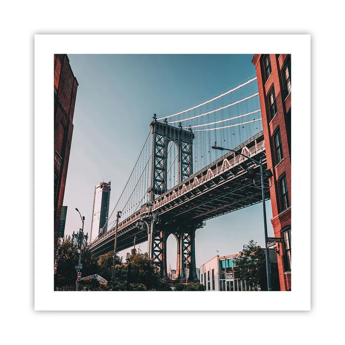 Plakat - Nad falami miasta - 50x50 cm