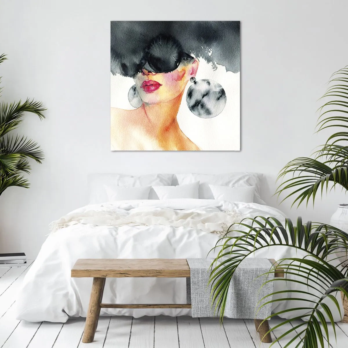 Obraz na płótnie - Tajemnica elegancji - 40x40 cm