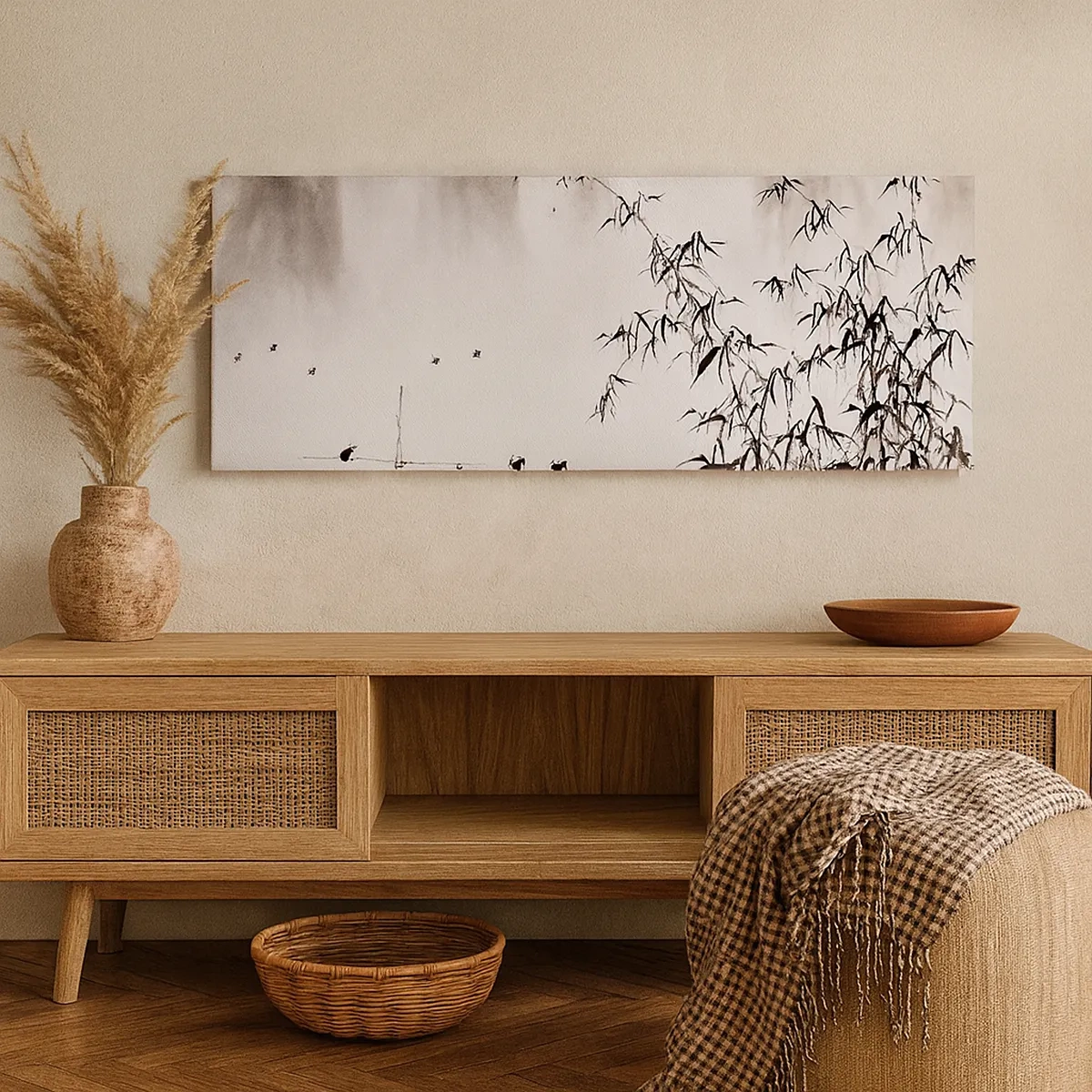 Obraz na płótnie - Cisza ryżowych pól - 30x30 cm