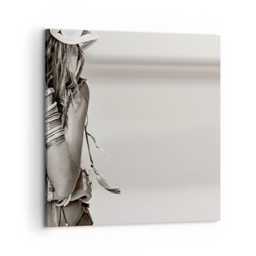 Obraz na płótnie - Jak to dziewczyna - 50x50 cm