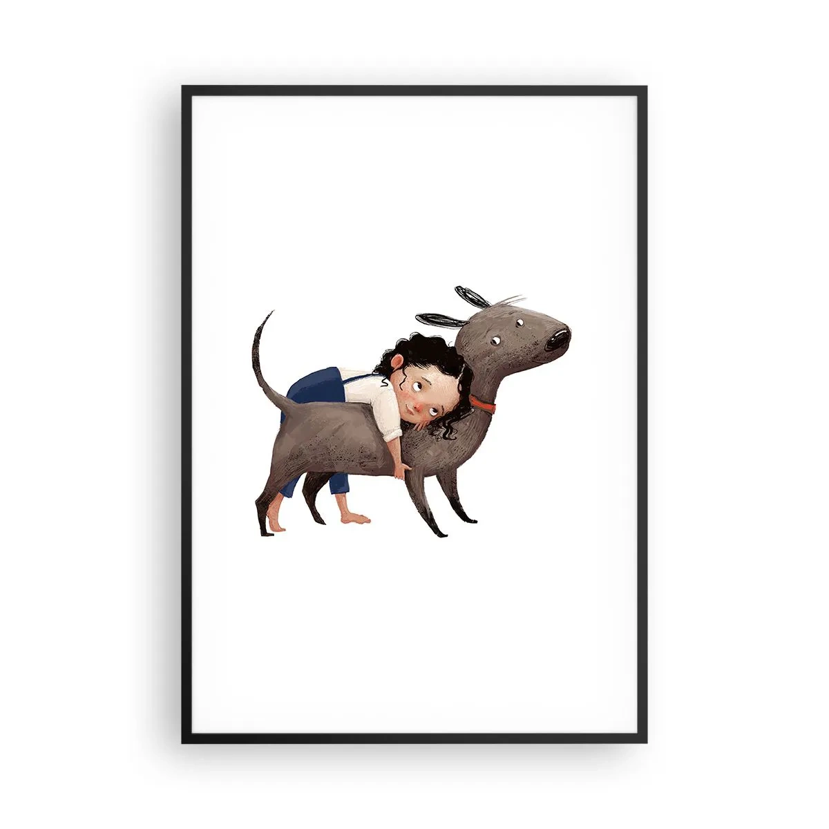 Plakat w czarnej ramie - Najlepsi przyjaciele - 70x100 cm