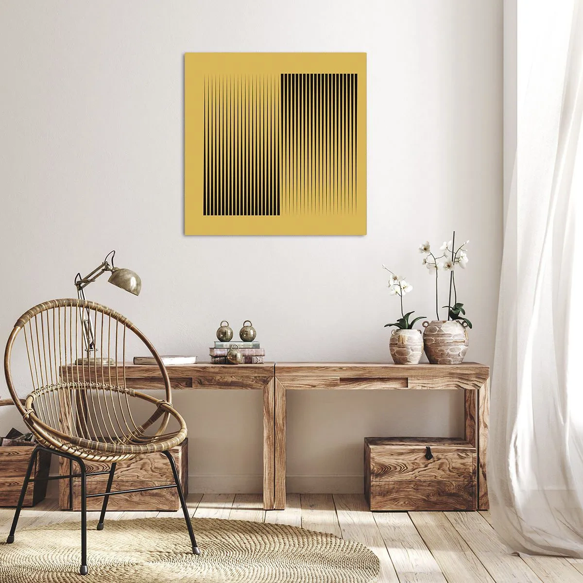 Obraz na płótnie - Kwadratura przeciwieństw - 30x30 cm
