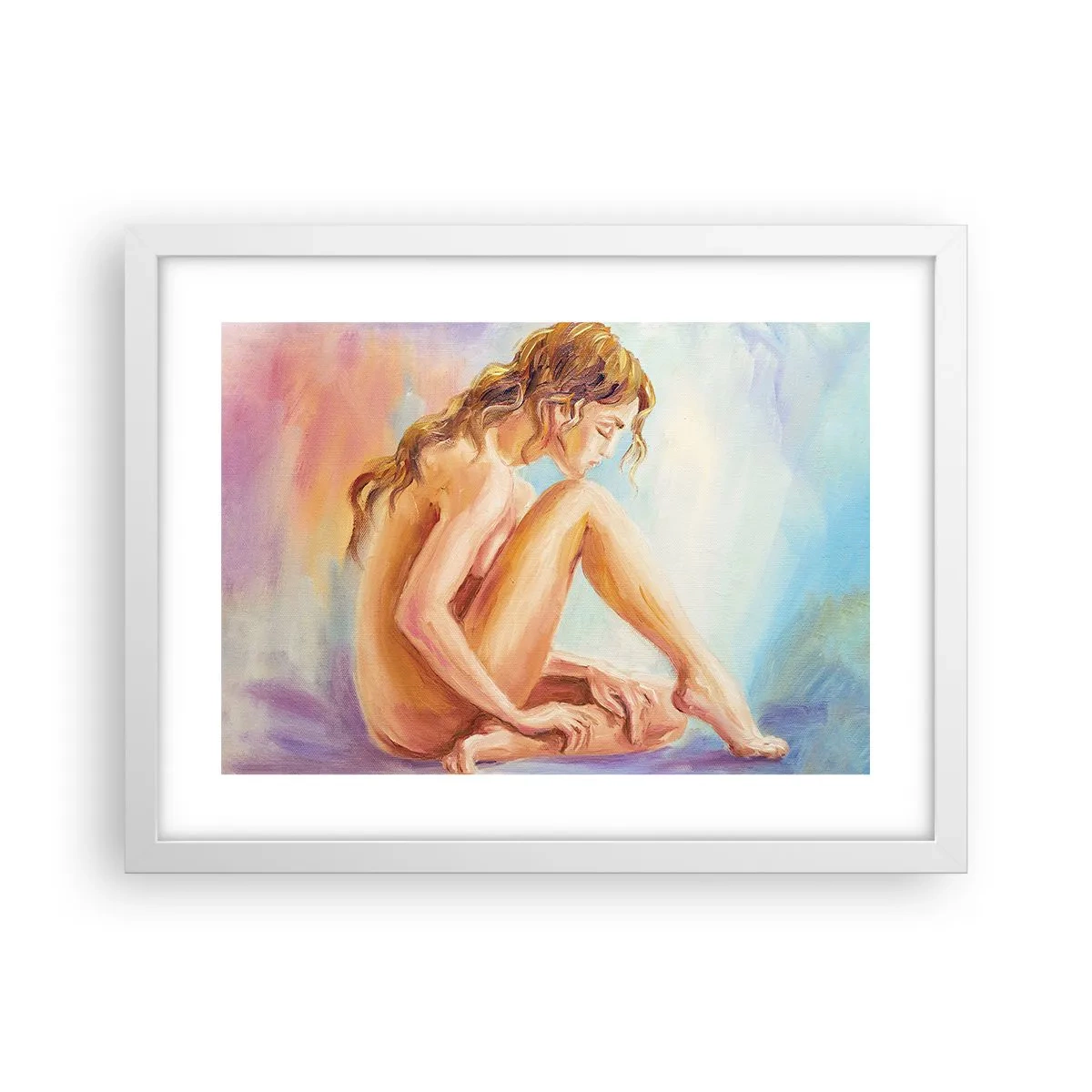 Plakat w białej ramie - Akt młodości - 40x30 cm