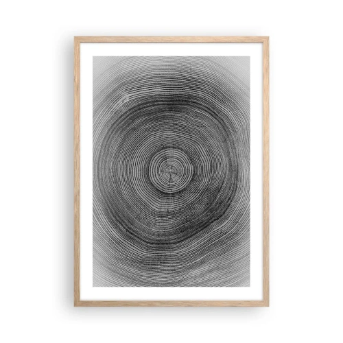 Plakat w ramie jasny dąb - Znak czasu - 50x70 cm