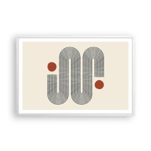 Plakat w białej ramie - Od początku do końca - 91x61 cm