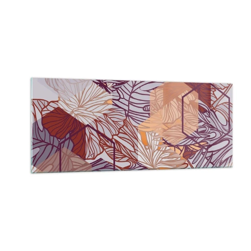 Obraz na szkle - Związek niemozliwy geometrii i natury - 100x40 cm