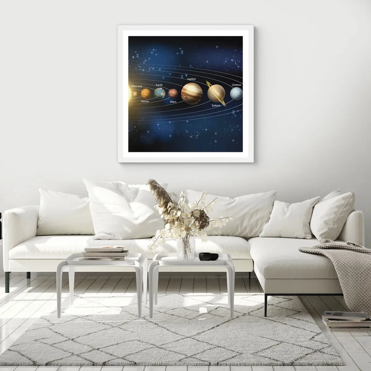 Plakat w białej ramie - Jedna z dziesięciu - 50x50 cm