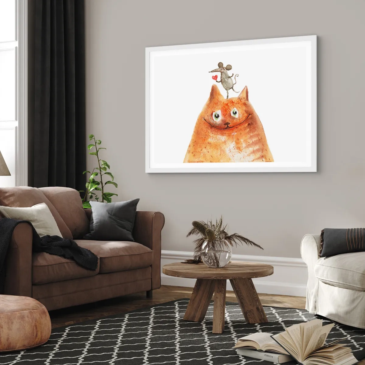 Plakat w białej ramie - Paradoksy miłości - 50x40 cm