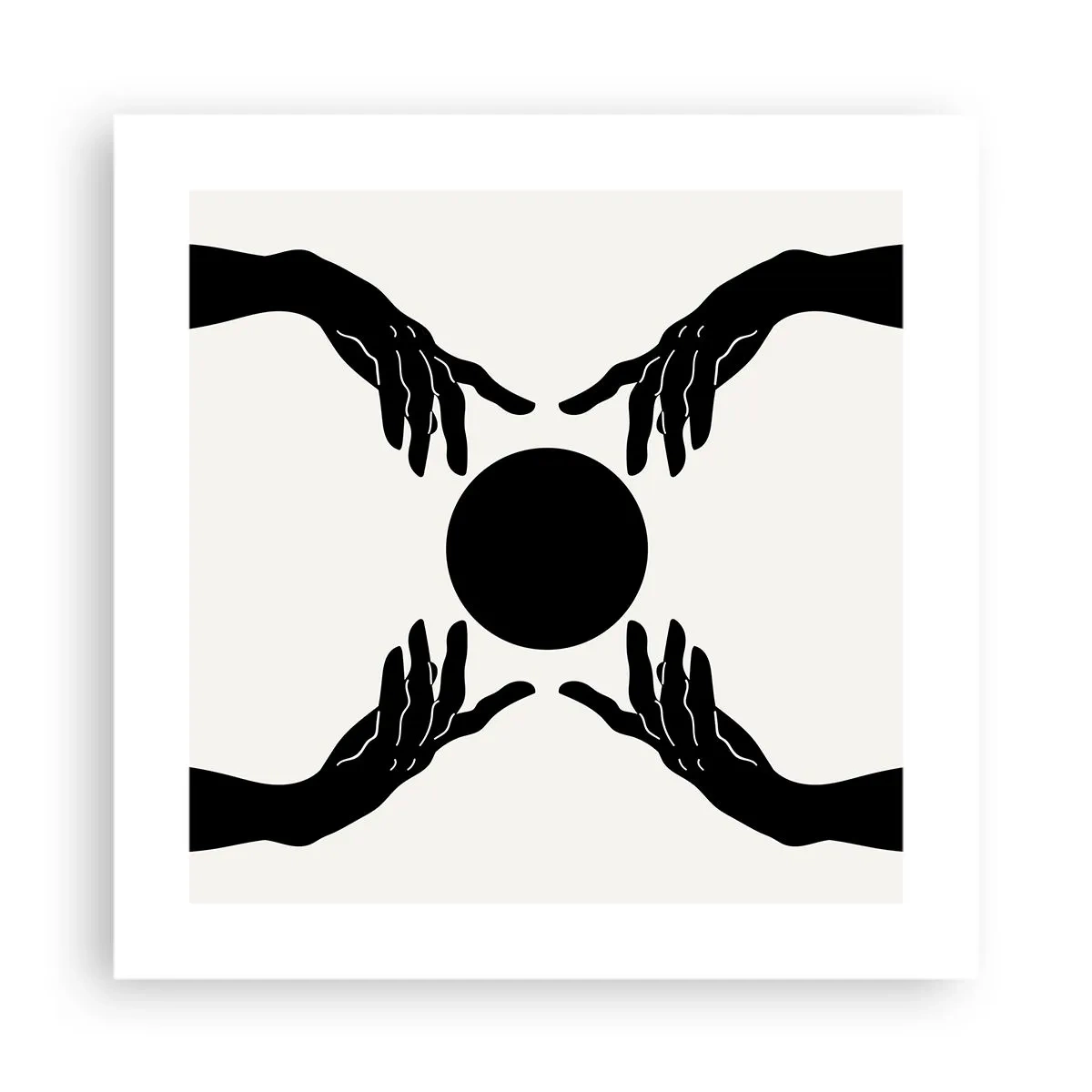 Plakat - Tajemny znak - 40x40 cm