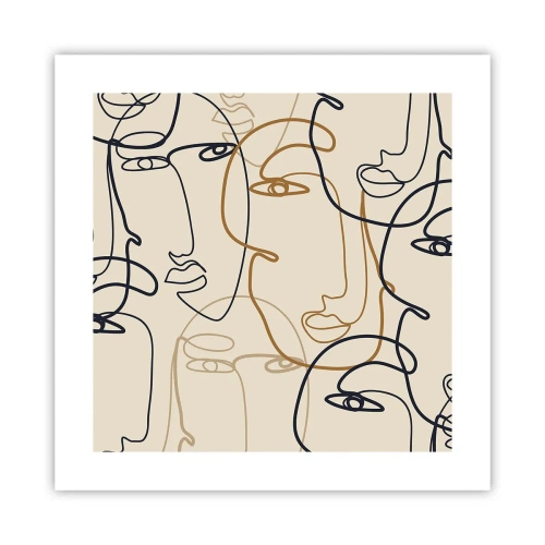 Plakat - Portret zwielokrotniony - 40x40 cm