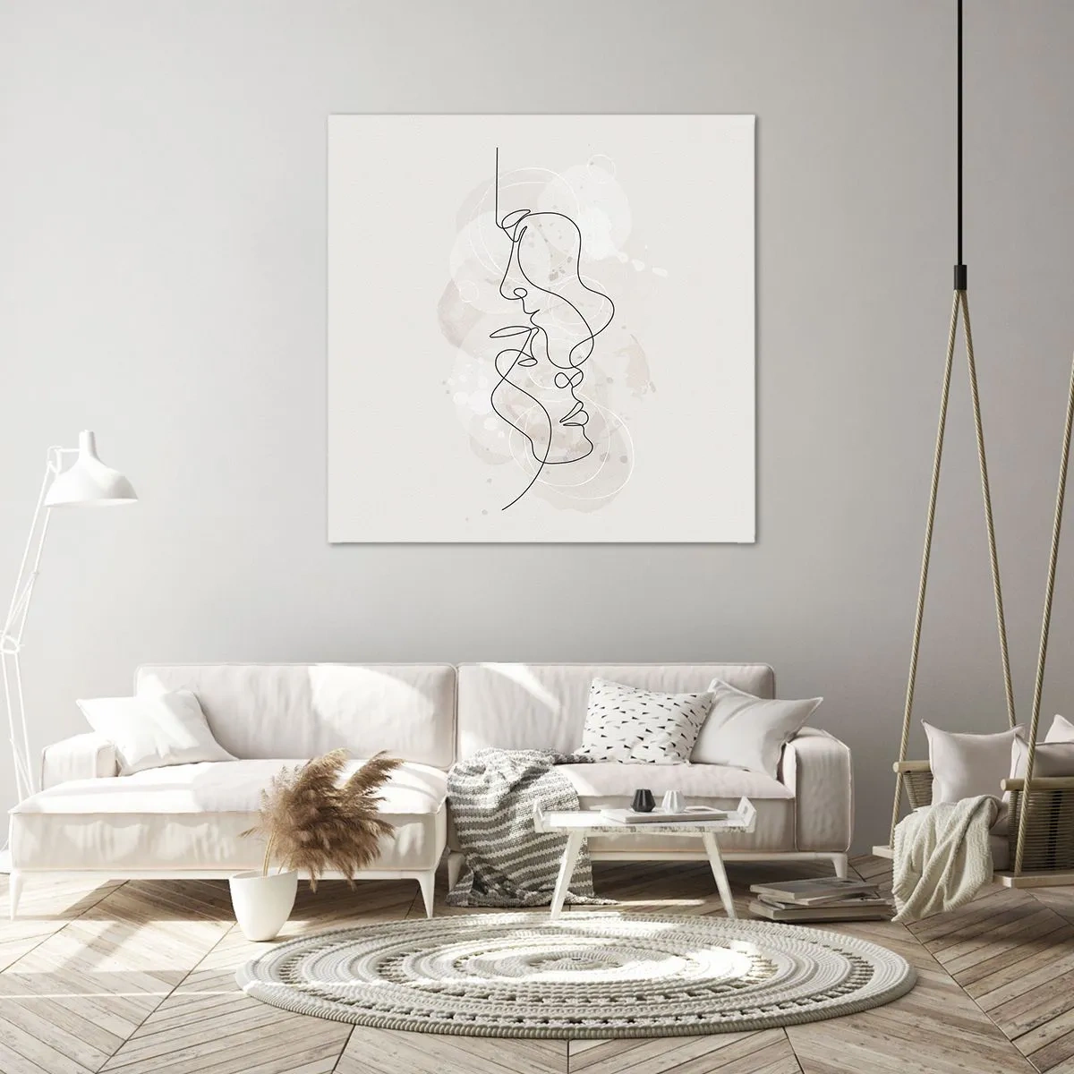 Obraz na płótnie - Splątani w uścisku - 50x50 cm