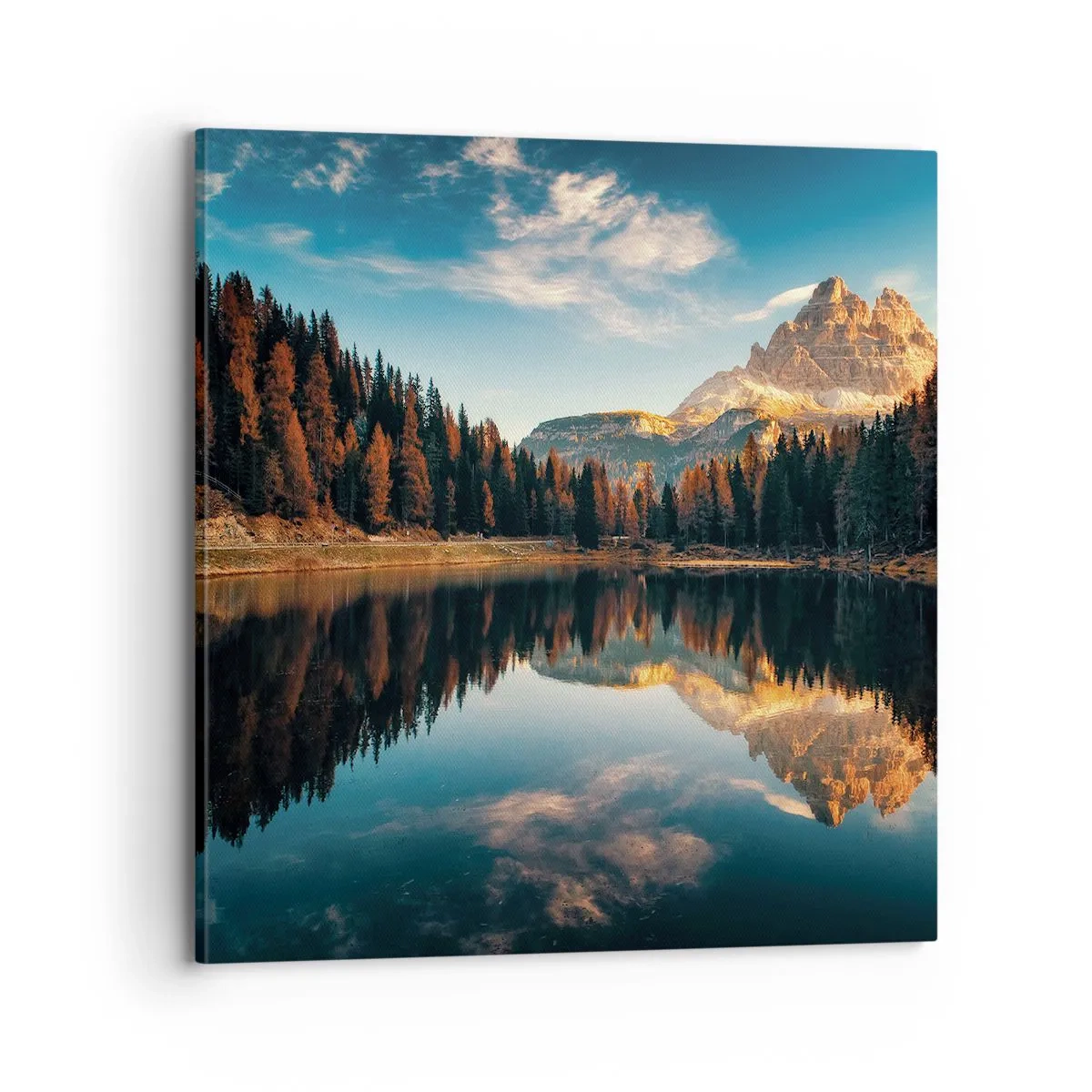 Obraz na płótnie - Pejzaż podwójny - 70x70 cm