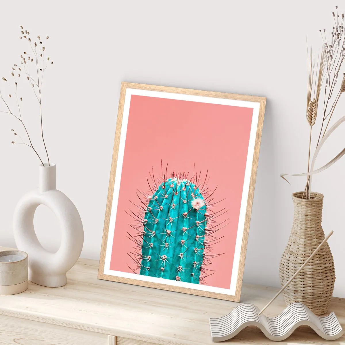 Plakat w ramie jasny dąb - Tylko patrz - 50x70 cm
