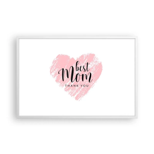 Plakat w białej ramie - Zawsze odpowiedni moment - 91x61 cm