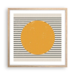 Plakat w ramie jasny dąb - Siła prostoty - 50x50 cm