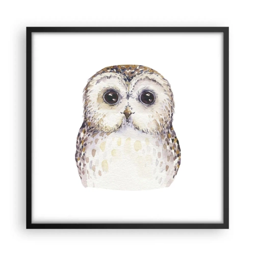 Plakat w czarnej ramie - Spójrz mi w oczy - 50x50 cm