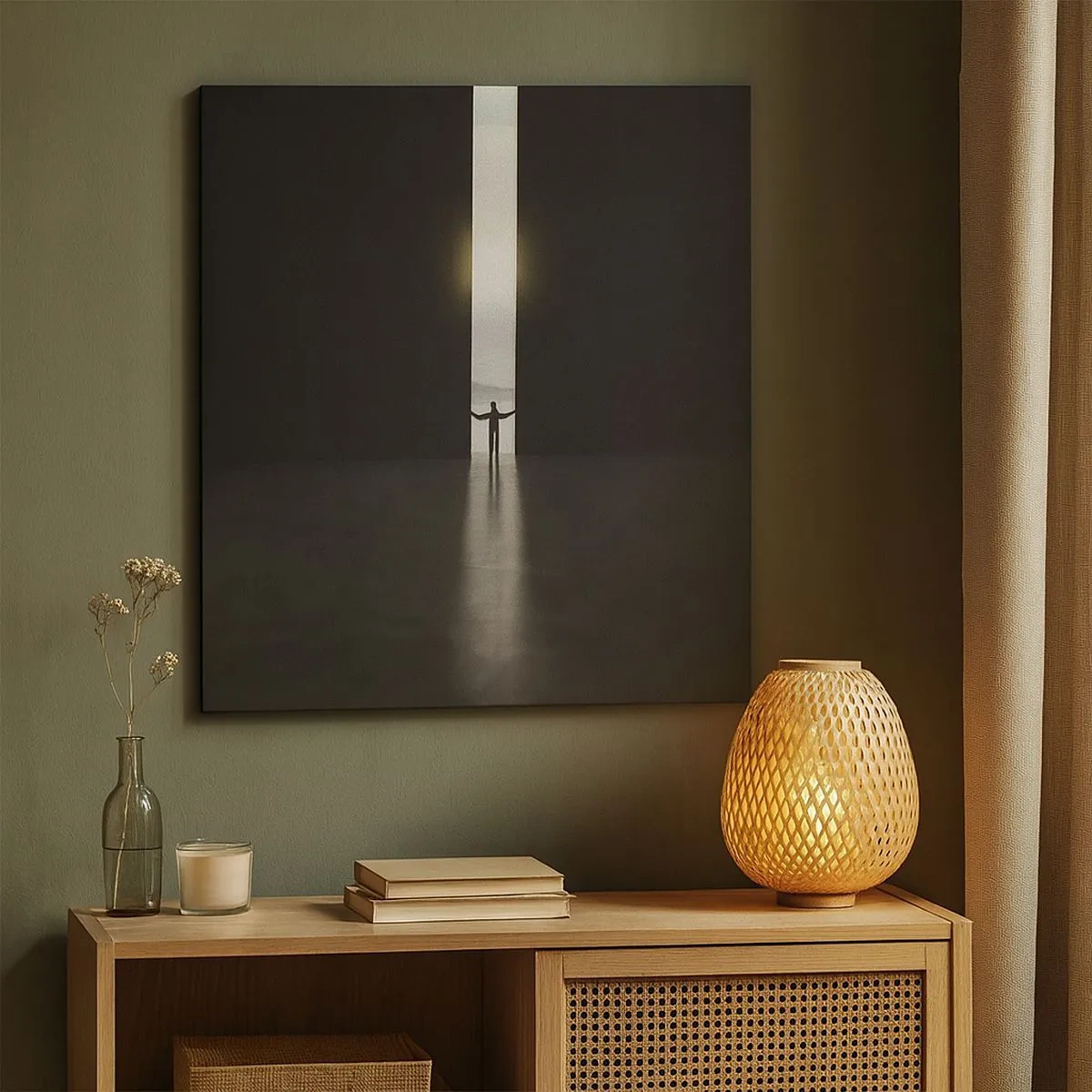 Obraz na płótnie - Krok do jasnej przyszłości - 30x30 cm