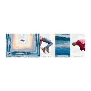 Fototapeta Próbka Samoprzylepna Deluxe Sticker - Do innego wymiaru - Abstrakcja, Człowiek, Natura - 100x30 cm