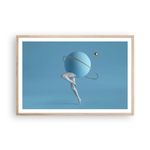 Plakat w ramie jasny dąb - A planety szaleją - 91x61 cm