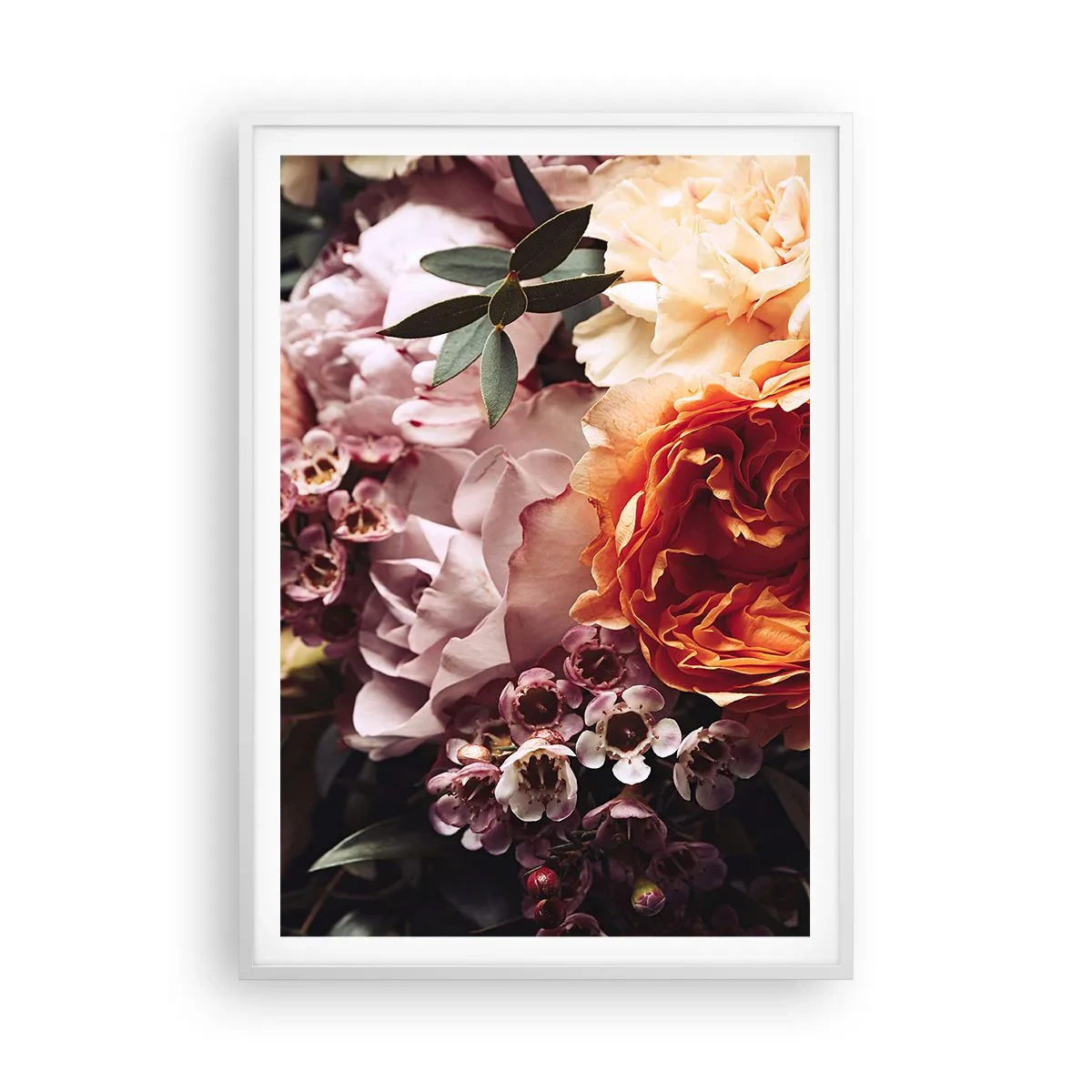 Plakat w białej ramie - Otulone pięknem - 70x100 cm