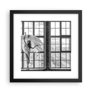 Plakat w czarnej ramie - Miasto aniołów? - 30x30 cm