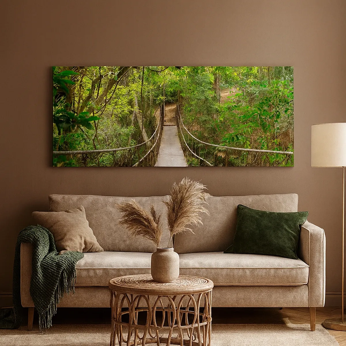 Obraz na płótnie - Bo w ogrodzie rośnie pnącze - 30x30 cm