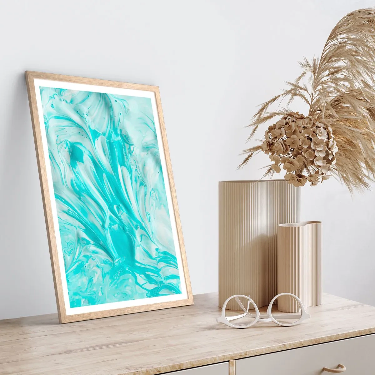 Plakat w ramie jasny dąb - Na zawsze razem - 70x100 cm