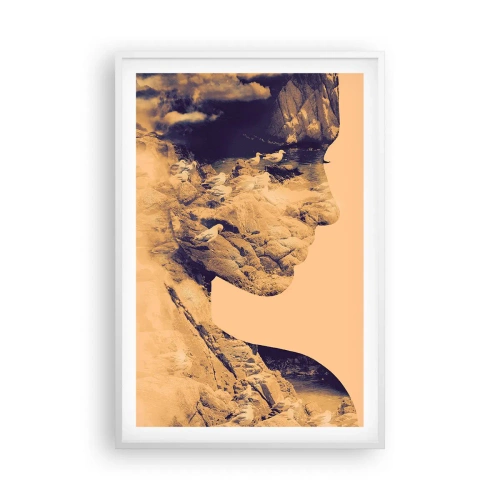 Plakat w białej ramie - Piękna z natury - 61x91 cm