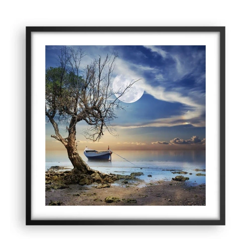 Plakat w czarnej ramie - To koniec czy początek? - 50x50 cm