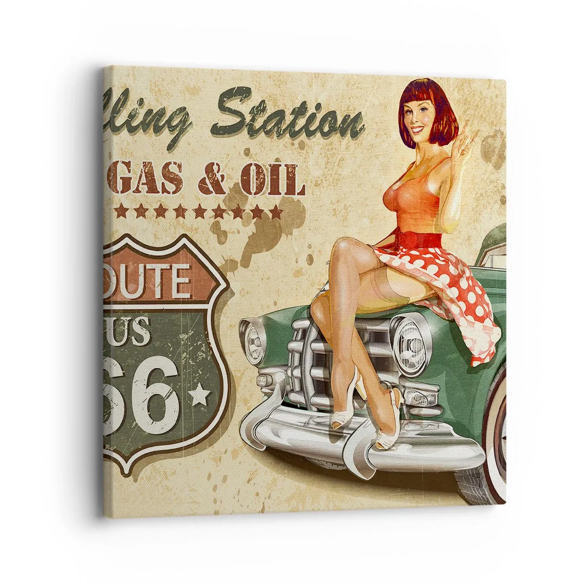 Obraz na płótnie - Wspaniałe lata 40. - 30x30 cm