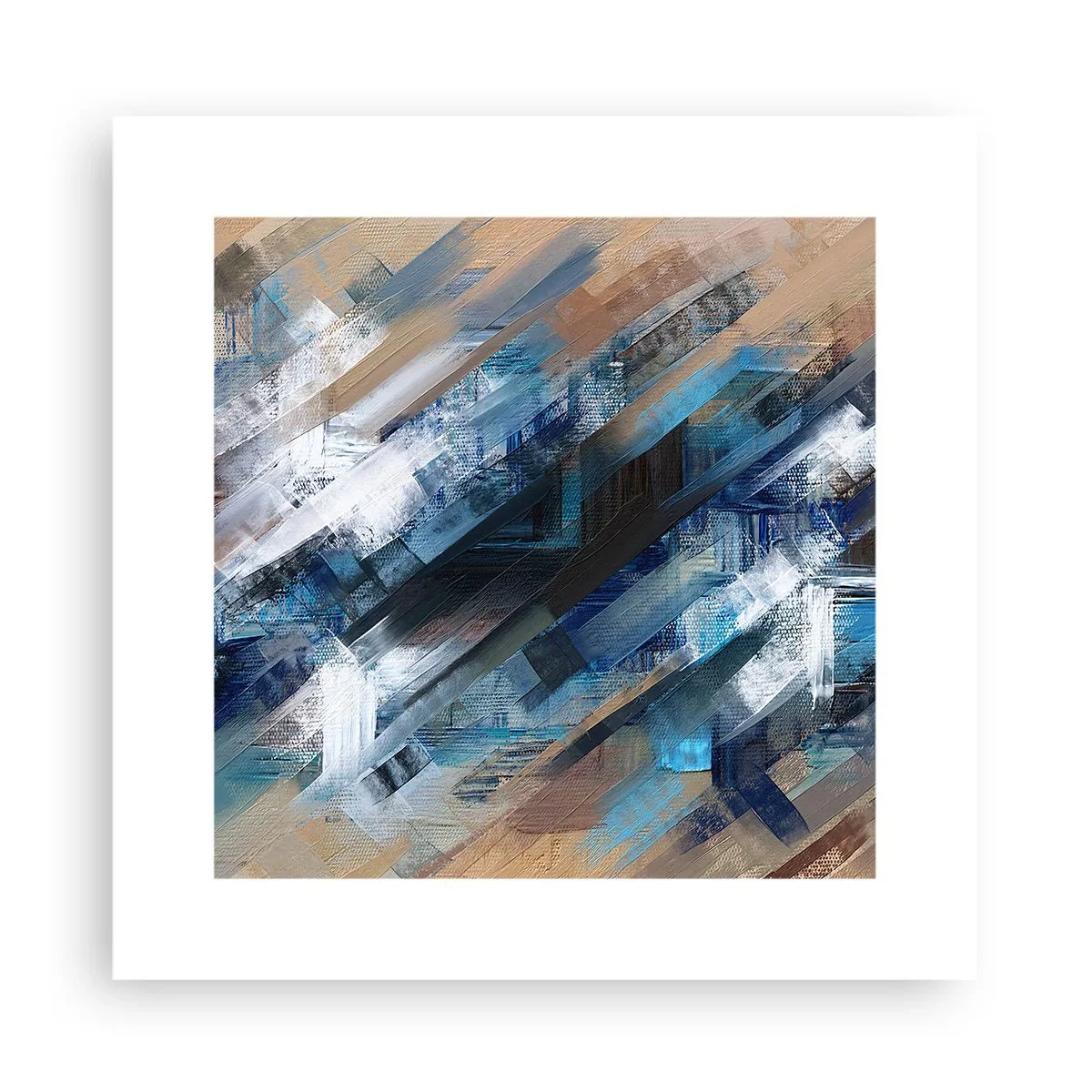 Plakat - Po błękitnym skosie - 30x30 cm