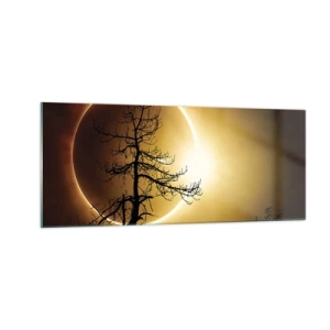 Obraz na szkle - Całkowite zaćmienie - 100x40 cm
