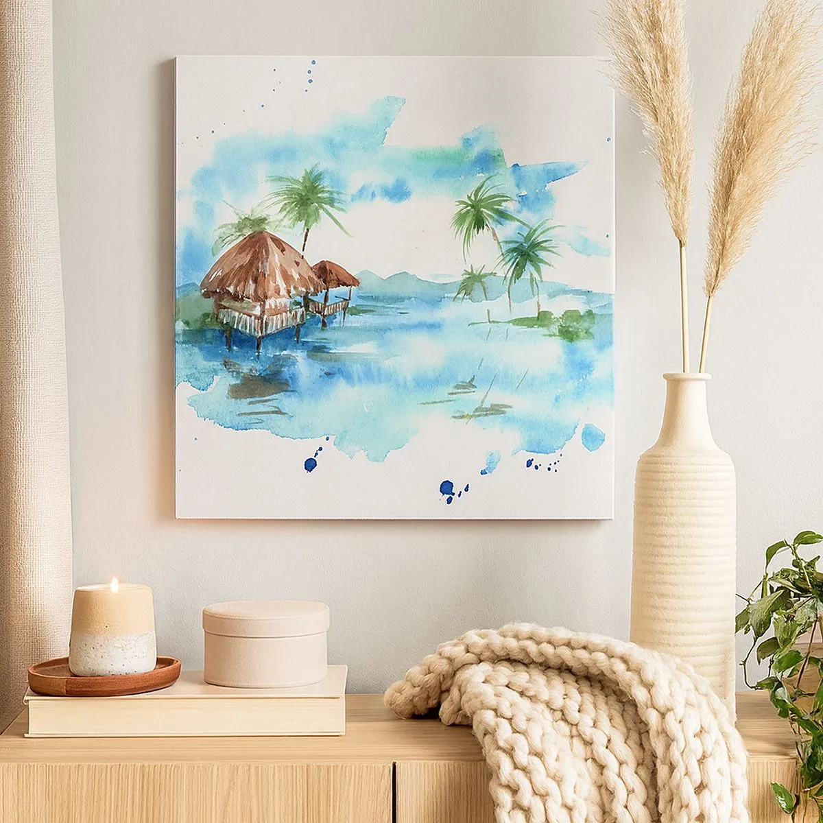 Obraz na płótnie - Gdzieś na Pacyfiku - 30x30 cm