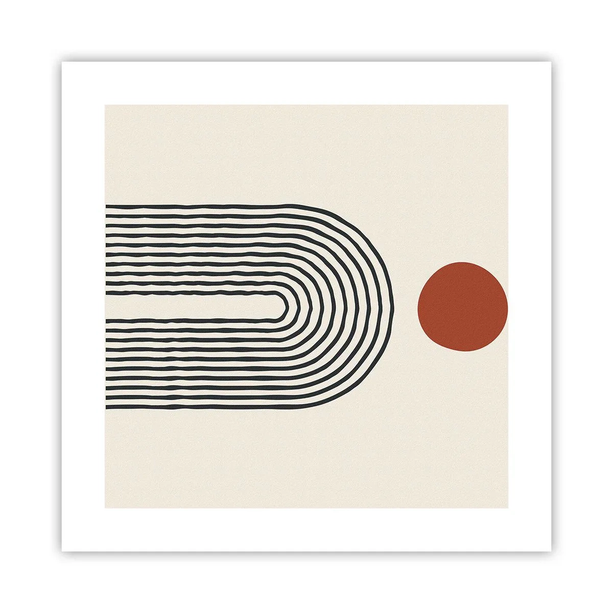 Plakat - Magnetyzm kształtów i barw - 40x40 cm