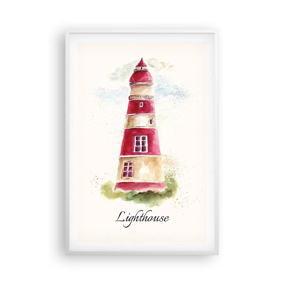 Plakat w białej ramie - Wokół zawsze pogoda - 61x91 cm