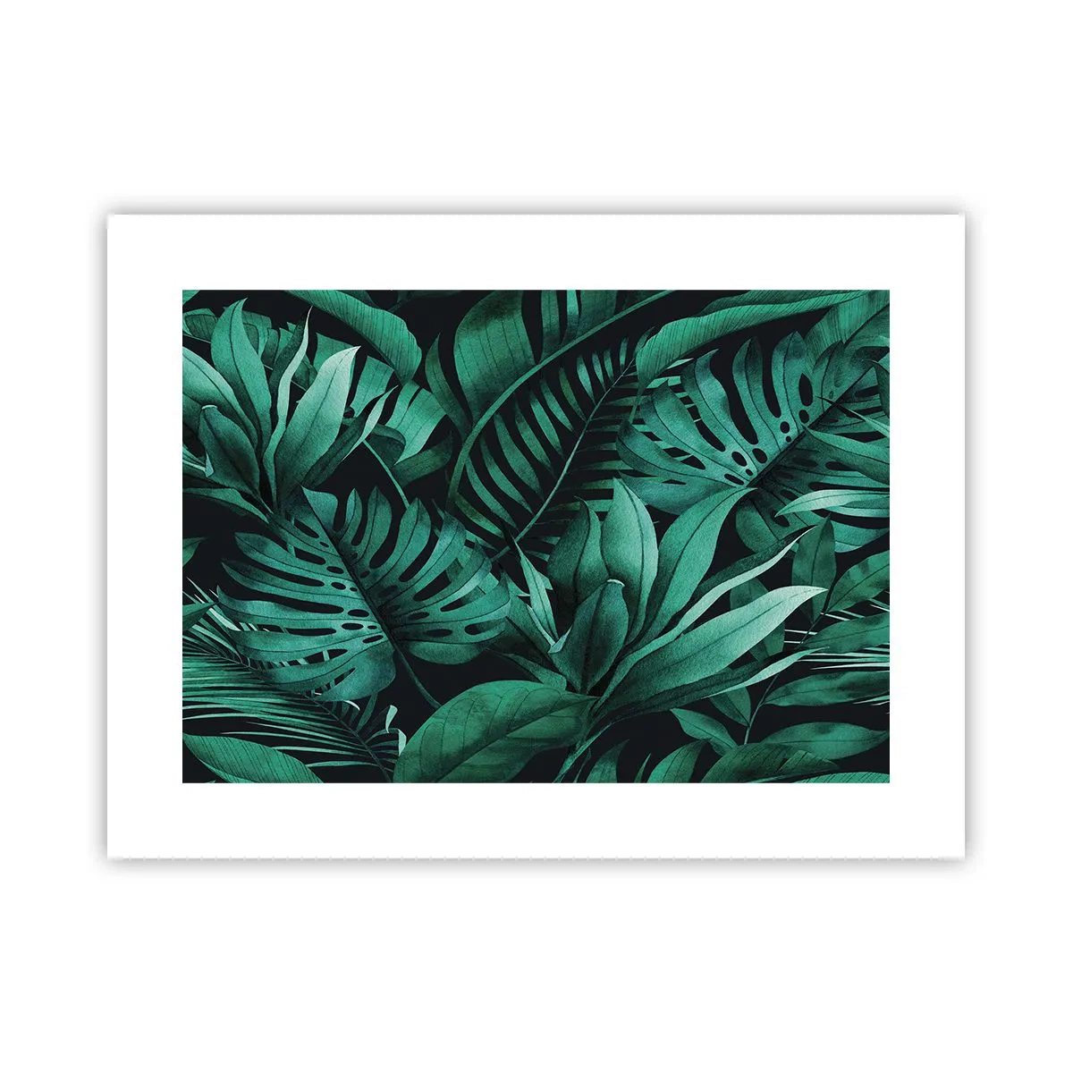 Plakat - Głębia tropikalnej zieleni - 40x30 cm