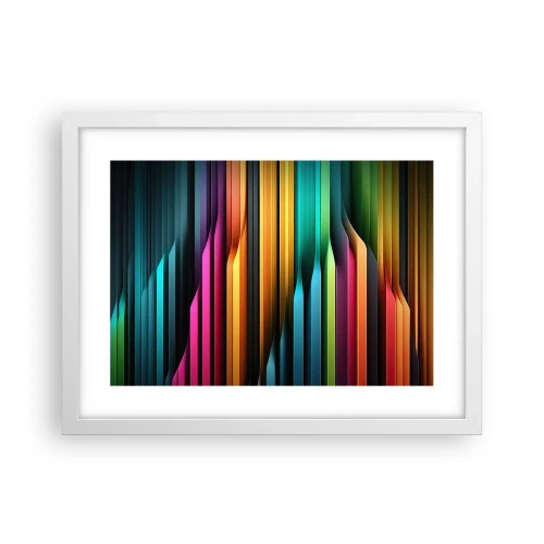 Plakat w białej ramie - Świetlne organy - 40x30 cm